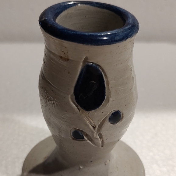 Handmade pottery grey bud vase/ candlestick, unique addition to any collection - Picture 1 of 7